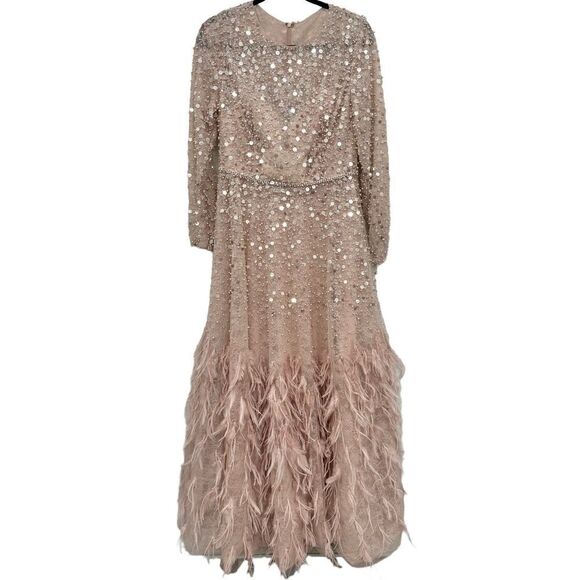 MAC DUGGAL Formal Long Gown Dress Style 11782 Size 12 Dusty Rose - Picture 5 of 10